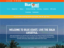 Tablet Screenshot of bluecoastburrito.com